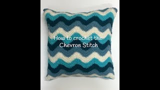 How to crochet the Chevron Stitch [upl. by Auoz153]