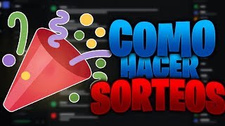 CÓMO HACER SORTEOS EN DISCORD GiveawayBot [upl. by Lekcar19]