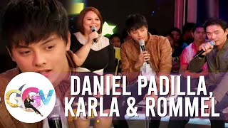 Daniel Karla and Rommel sing quotAkoy Sayo at Ikay Akin Lamangquot  GGV [upl. by Shaughn344]