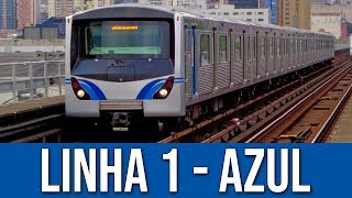 Linha 1  Azul do Metrô de São Paulo [upl. by Sunil]