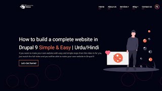 How to build a complete website in Drupal 9  Simple amp Easy  UrduHindi [upl. by Nobile]