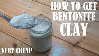 How to MAKE a BENTONITE CLAY from KITTY LITTER [upl. by Anayia]