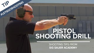 Pistol Shooting Drill to Improve Accuracy  Shooting Tips from SIG SAUER Academy [upl. by Bevis]