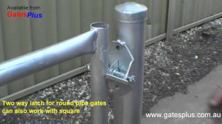 Gate Latch 2 way for round pipe and square [upl. by Jezrdna]