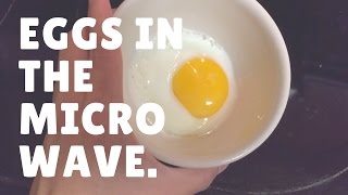 Learn to Cook  EGGS IN THE MICROWAVE [upl. by Ykceb153]