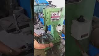 Mini Slotting Machine motor pulley key way cutting [upl. by Yrrok]