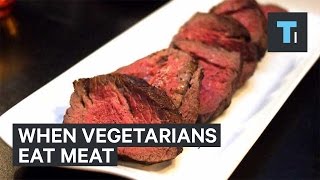 Vegetarians eat meat for the first time [upl. by Canfield]