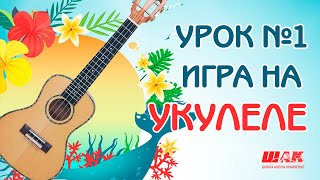 Урок №1 на УКУЛЕЛЕ Первый бой и первые аккорды на УКУЛЕЛЕ [upl. by Obel]