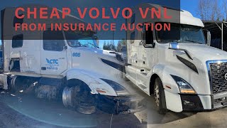 Salvage VOLVO VNL Rebuild Totalled Copart wrecked Semitruck Full timelapse [upl. by Anidal652]