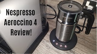 Nespresso Aeroccino 4 Milk Frother Review  Worth upgrading from the Aeroccino 3 [upl. by Lleddaw]