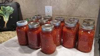 Spaghetti Sauce Canning the Easy Way [upl. by Longan695]