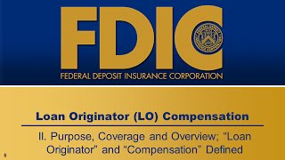 Loan Originator Compensation  Purpose Coverage and Overview [upl. by Salvatore]