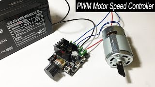 775 motor speed PWM controller 12V40V 10A testing [upl. by Esemaj525]