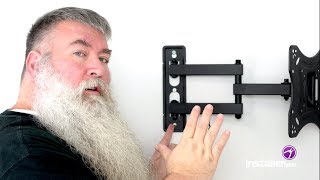 InstallerParts Episode 18  Full Motion SwivelTilt TV Mount Installation [upl. by Anar983]