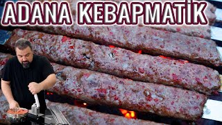 ADANA KEBAPMATİK Kebap Makinesi ile Mangalda Adana Kebabı Adana Kebap Şiş Saplama Makinesi [upl. by Ynot]