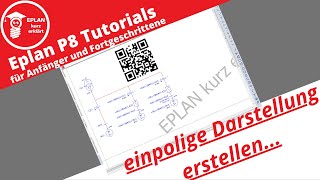 Eplan P8 Einpolige Darstellung erstellen single line diagram [upl. by Lemrac]