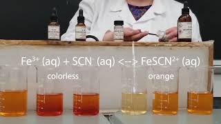 Le Chateliers Principle  Iron III Thiocyanate [upl. by Neroc339]