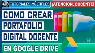 Como Hacer Un Portafolio Digital DOCENTE En Google Drive  Crear Portafolio Virtual GRATIS [upl. by Zachariah613]