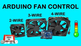 Arduino Fan Control  2Wire 3Wire and 4Wire CPU Fan Speed Control and Measurement [upl. by Enyehc]