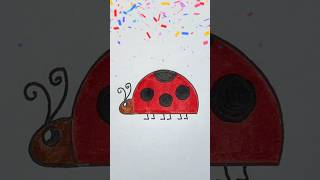 How to draw a ladybug easy step by step for kids🐞 [upl. by Lseil]