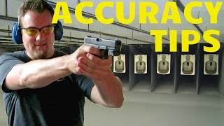 HOW TO SHOOT A HANDGUN BETTER TOP TIPS FOR ACCURACY [upl. by Noicnecsa627]