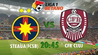 SteauaFCSB  CFR Cluj Live [upl. by Ahsatan]