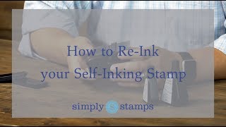 How to ReInk a SelfInking Stamp [upl. by Odlaw]