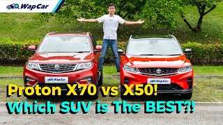 2020 Proton X70 vs Proton X50 Comparison Review in Malaysia Which Family SUV to Buy  WapCar [upl. by Deanne]