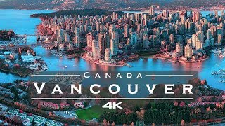 Vancouver Canada 🇨🇦  by drone 4K [upl. by Sucramad827]