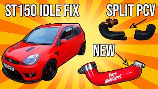 Fiesta ST150 Idle issue fix Split PCV hose [upl. by Domini]