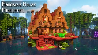 Minecraft How to build a Mangrove Stilt House  Tutorial [upl. by Idnyl]