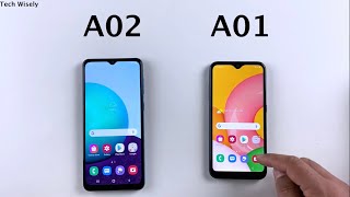 SAMSUNG A02 vs A01  SPEED TEST [upl. by Semele]