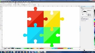 CorelDraw Tutorial Create Puzzles [upl. by Gahl]