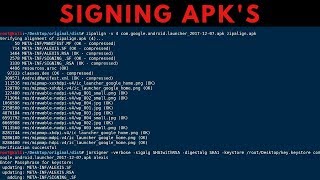 How To Manually Sign APKs with Jarsigner amp Zipalign [upl. by Atalayah]