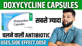 Doxycycline Mode Of ActionUses amp Side Effects in Hindi [upl. by Phonsa]