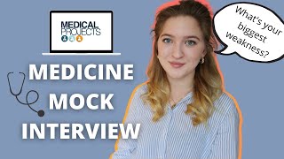 MEDICINE MOCK INTERVIEW  Answering common questions [upl. by Aekin842]