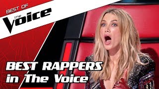 TOP 10  SHOCKING RAP auditions in The Voice [upl. by Kameko]