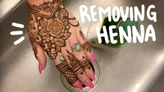 How to Remove Henna Paste THE RIGHT WAY [upl. by Alguire]