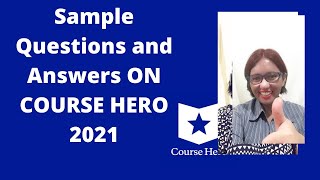 MY COURSE HERO SAMPLE QUESTIONS AND ANSWERS [upl. by Krever]