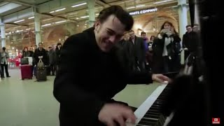 Henri Herbert Rocks The St Pancras Public Piano [upl. by Ardeha]