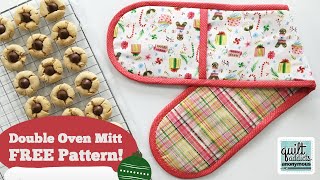 Easy Double Oven Mitt FREE Pattern amp Tutorial [upl. by Beaner]