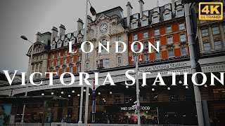 London Victoria Station Walk Through England 4K [upl. by Balcke147]