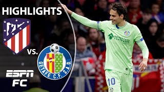 Atletico Madrid vs Getafe  LaLiga Highlights  ESPN FC [upl. by Khoury]