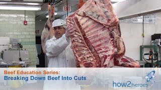 Breaking Down Beef Into Cuts Beef Education Butcher Series [upl. by Esinwahs157]