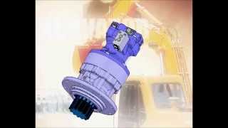 Animated disassemble  Assemble instructions for swing motors with reduction gear [upl. by Enitram]