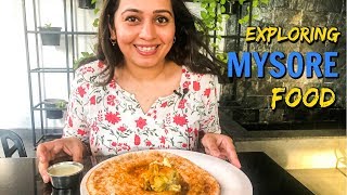 Exploring MYSORE FOOD  Mylari Dosa Mysore Pak amp visiting Mysuru Palace [upl. by Lyrehs]