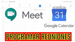 📆 COMO PROGRAMAR UNA REUNION CON GOOGLE MEET Y GOOGLE CALENDAR 📅 [upl. by Idnim]