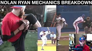 Nolan Ryan Pitching Mechanics Breakdown  ROBBY ROWLAND [upl. by Euginimod]