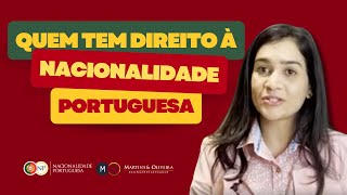 Quem tem direito à Nacionalidade Portuguesa [upl. by Anaira110]