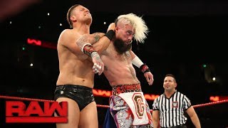 Enzo Amore vs The Miz Raw Sept 11 2017 [upl. by Rimisac529]